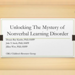 Unlocking the Mystery of Nonverbal Learning Disorder